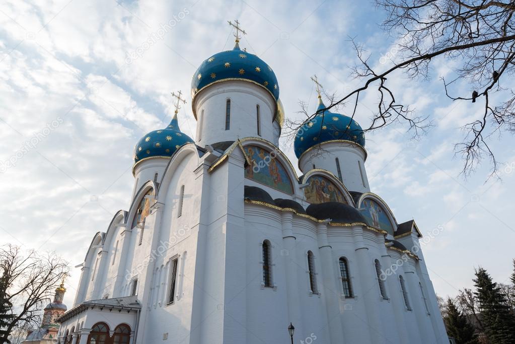 The great Trinity monastery in Sergiyev Posad near Moscow.Golden Ring of Russia