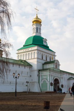 Sergiev Posad, Rusya Federasyonu-Mart, 15, 2012. Sergiev Posad Moskova bölgesinde manastırda. 14. yüzyılda inşa edilmiş
