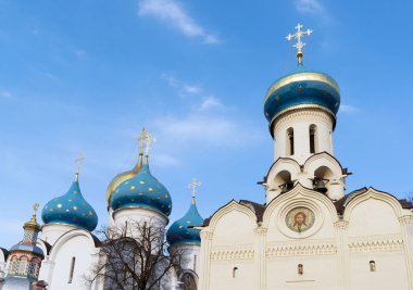 Moskova yakınlarındaki Sergiyev Posad büyük Trinity manastırda. Rusya'nın altın yüzük