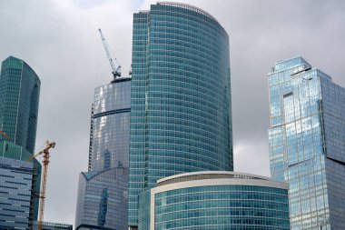 Moskova. Rusya - Mayıs 23.2015. Moskova Uluslararası İş Merkezi. mibc Avrupa'nın en büyük inşaat projelerinden biridir