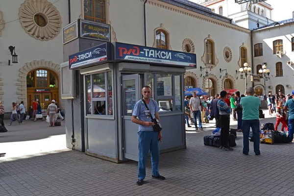 Moskova, Rusya - 17.06.2015. Kazansky tren istasyonu iç. — Stok fotoğraf