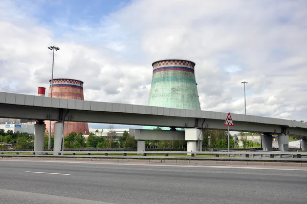モスクワ, ロシア連邦 - 31.06.2015。Mosenergo エネルギー会社ガスプロムによって制御されています。Chp 26 — ストック写真
