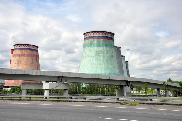 MOSCA, RUSSIA - 31.06.2015. Mosenergo Energy Company, controllata da Gazprom. CHP 26 — Foto Stock