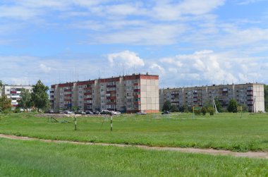 Gryazi, Rusya - 07.23.2015. Şehir Gryazi - Güney-Doğu demiryolu bir büyük demiryolu hub genel görünümü