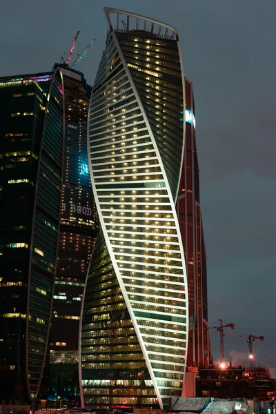 Mosca, RUSSIA - 23.03.2015 The Moscow International Business Center, Moscow-City on September 17, 2012 in Moscow. Located near the Third Ring Road, the Moscow-City area is currently under development. — Stock Photo, Image