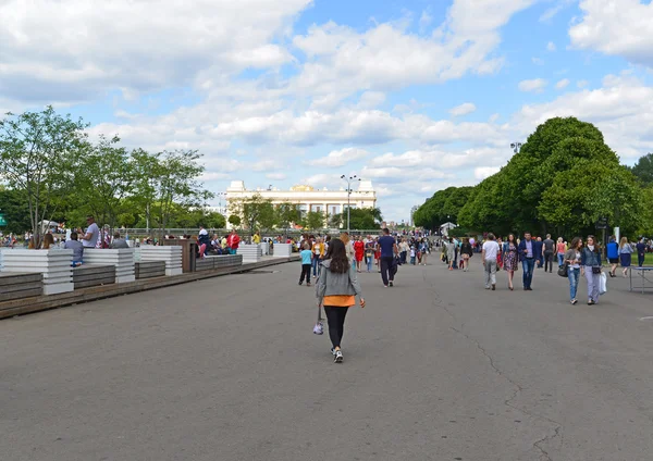 MOSCOW, RUSSIA - 26.06.2015. Gorky Park -Central Park of Culture and Rest. — Stock Photo, Image