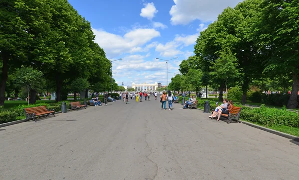 Moscow, Rusland - 26.06.2015. Gorky Park - Central Park van cultuur en de Rest. — Stockfoto