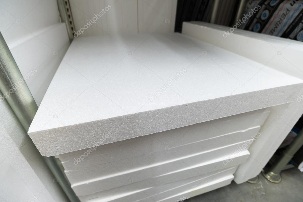 stack of foam plastic for insulation