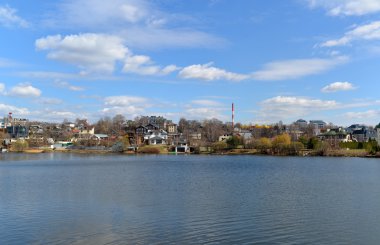 Moskova, Rusya - 04, 22,2015. Yazlık yerleşim Myakinino pahalı malikane