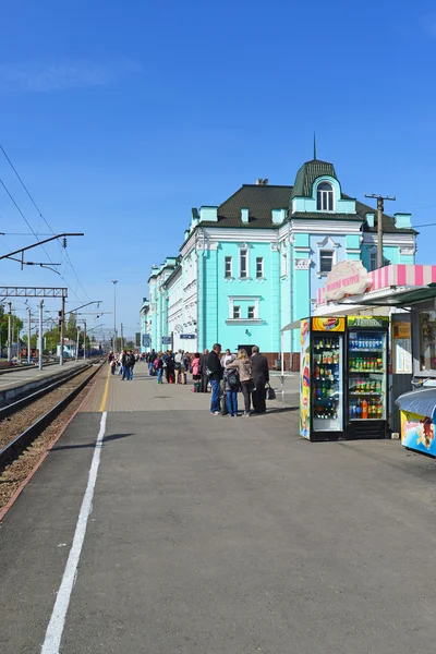 Grjazi, ロシア連邦 - 28.08,2015。鉄道駅 - 南東の鉄道の主要な鉄道のハブ — ストック写真