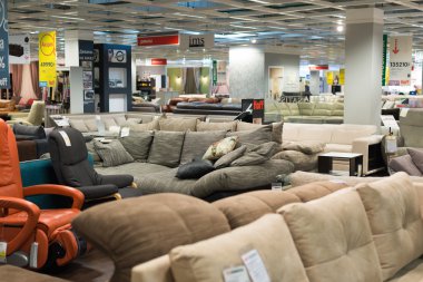 Moskova, Rusya - 24.09.2015. Dükkanı Hoff - en büyük Rus mobilya ağ iç