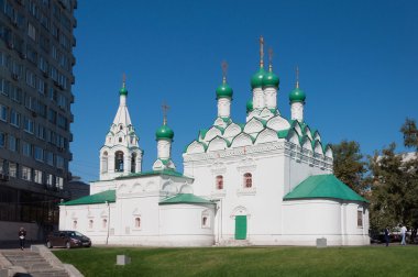 Moskova, Rusya - 09.21.2015. Kilise Simeon Povarskaya Street. 1676 inşa