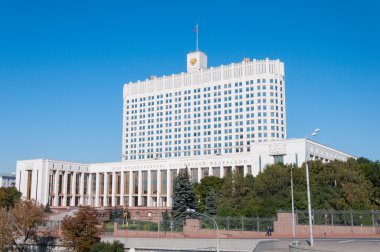 Moscow, Russia - 09.21.2015. House Government of the Russian Federation - the White House. clipart