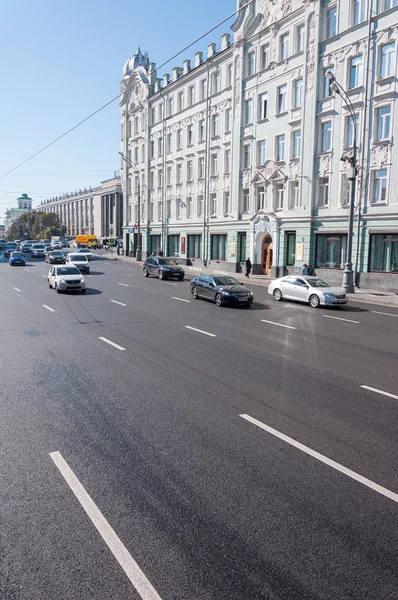 Moskova, Rusya - 21.09.2015. Sokak Mokhovaya tarihinde Rusya Federasyonu Başkanı alımı