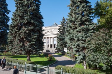 Moskova, Rusya - 21.09.2015. Güzel Sanatlar Puşkin Müzesi