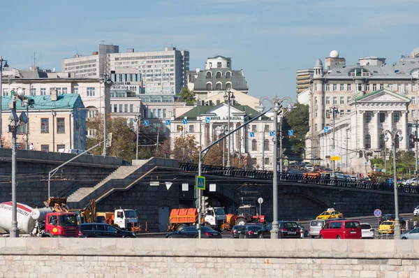 MOSCÚ, RUSIA 21.09.2015. Panorama de Moscú en Gran Puente de Piedra —  Fotos de Stock