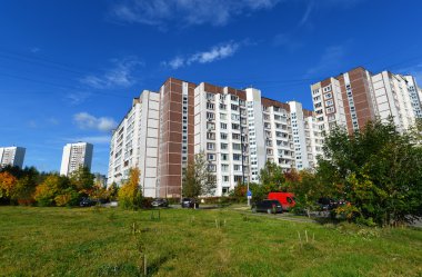 Moskova, Rusya - 19.09.2015. Zelenograd - Moskova uyku alan