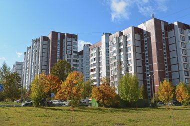 Moskova, Rusya - 19.09.2015. Zelenograd - Moskova uyku alan