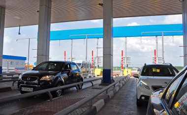 Tula, Rusya - 20.05.2015. Ödeme noktalarımız karayolu M4 Don üzerinde