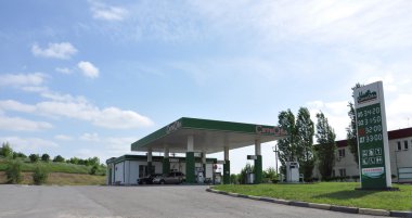 Tula, RUSSIA - 05.29.2015.  Gas Station SitiOyl on M4 highway Don