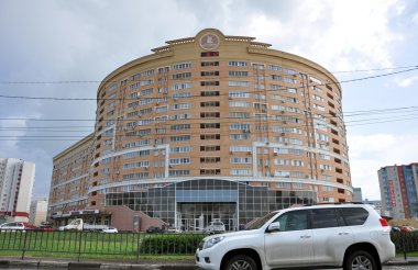 Lipetsk, RUSSIA - 29.05.2015. Lipetsk - the administrative center of Lipetsk region. View street Katukova