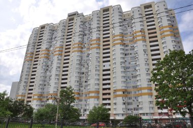 Moskova, Rusya - 05.29.2015. Görünüm Mitino - Moskova yeni semtlerinden biri olan