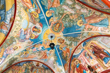 Moskova, Rusya - 9 Mart 2014: İç 1661 inşa edilmiştir duyuru Tapınağı.