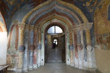 Suzdal, Rusya - 06.11.2015. Başkalaşım Katedrali. UNESCO dünya mirası. Altın yüzük seyahat