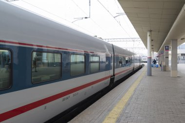 Moscow, Rusya Federasyonu-01.11.2015. Kursky istasyonunda yüksek hızlı tren