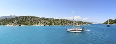 Kemer, Turkey - 06.20.2015. Türkiye'nin sahil yat