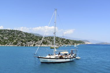 Kemer, Turkey - 06.20.2015. Türkiye'nin sahil yat