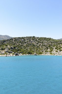 Kemer, Turkey - 06.20.2015. Türkiye'nin sahil yat