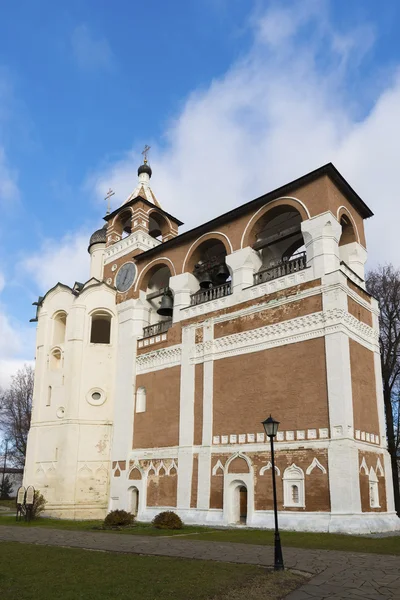 Belfry Salvatore Euthymius monastero di Suzdal è stato costruito nel XVI secolo, l'anello d'oro della Russia Viaggi — Foto Stock