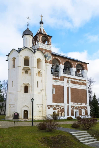 Harangláb Euthymius Megváltó-kolostor: Suzdal épült, XVI, Oroszország utazási arany gyűrű — Stock Fotó