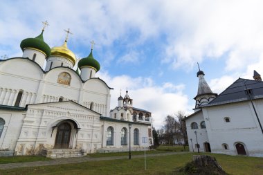 St. Euthymius Manastırı Suzdal katedralde başkalaşım 16. yüzyılda inşa edilmiştir. Rusya seyahat altın yüzük