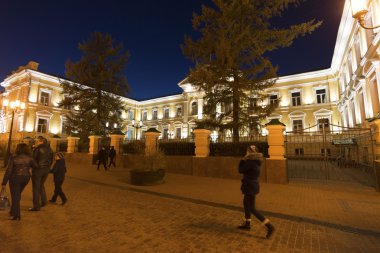 Nizhny Novgorod, Rusya Federasyonu-04.11.2015. Bölge Mahkemesi 19. yüzyılda inşa edilmiş