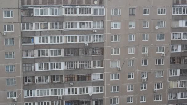 Fuertes nevadas en Moscú, Rusia — Vídeo de stock