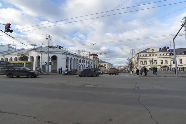 VLADIMIR, RUSSIA -05.11.2015. Bolshaya Moskovskaya Street - Historic downtown — Stock Photo, Image
