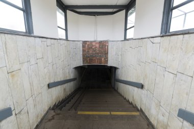 Nizhny Novgorod, Rusya - 02.11.2015. Metro İstasyonu Komsomolskaya giriş