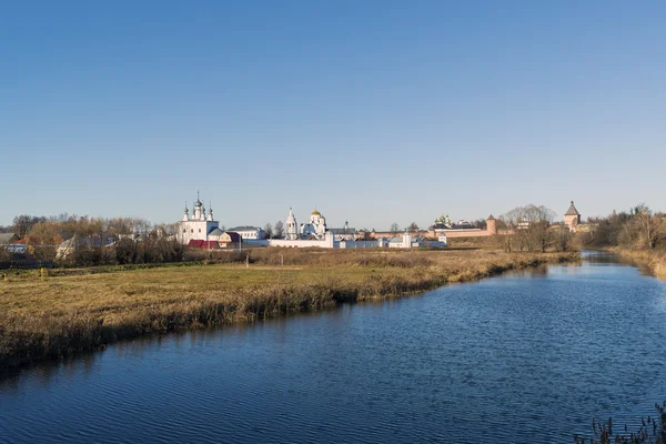 View of Suzdal in  late autumn. Golden Ring  Russia Travel — Stock Photo, Image