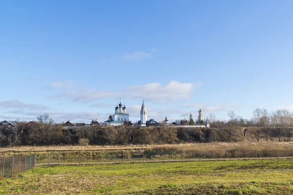 View of Suzdal in  late autumn. Golden Ring  Russia Travel — Stock Photo, Image