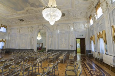 Nizhny Novgorod, Rusya - 03.11.2015. Balo salonunda Müzesi Emlak Rukavishnikov