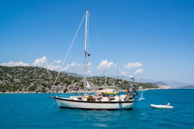 Kemer, Turkey - 06.20.2015. Türkiye'nin sahil yat