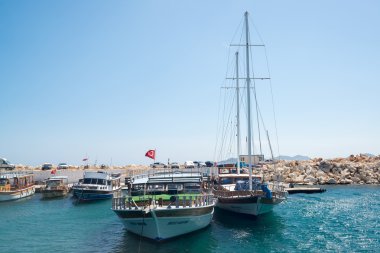 Kemer, Turkey - 06.20.2015. Türkiye'nin sahil yat