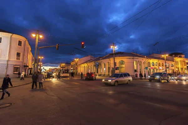 Vladimir, Ρωσία-Νοεμβρίου 05.2015. Bolshaya Moskovskaya Street είναι ιστορικό στο κέντρο της πόλης — Φωτογραφία Αρχείου