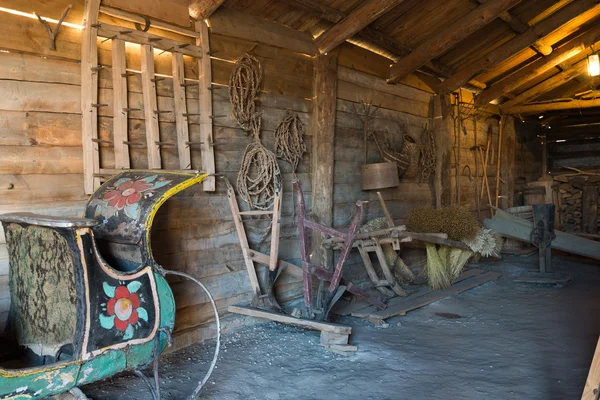 Suzdal, Russie - 06 novembre 2015. intérieur des maisons paysannes dans l'architecture en bois Musée — Photo