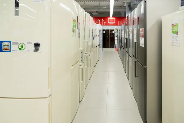 Moskova, Rusya - Şubat 02. 2016. Eldorado buzdolabı, satan elektronik büyük zincir Mağazalar — Stok fotoğraf