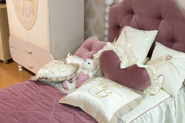 Detail of bedrooms for girls — Stock Photo, Image