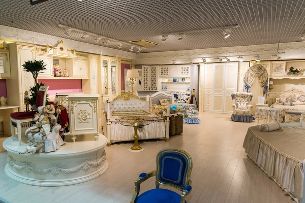 Khimki, Rusya Federasyonu - 13 Şubat. 2016. Grand mobilya alışveriş, en büyük özel mağazaları çocuk odası mobilyaları.