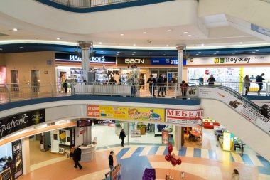 Khimki, Rusya Federasyonu - 13 Şubat. 2016. alışveriş merkezi Liga iç